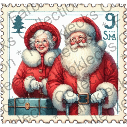 Motivtransfer 8824 Mr. And Mrs. Claus Briefmarke