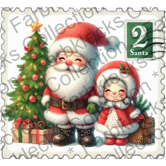 Motivtransfer 8825 Mr. And Mrs. Claus Briefmarke