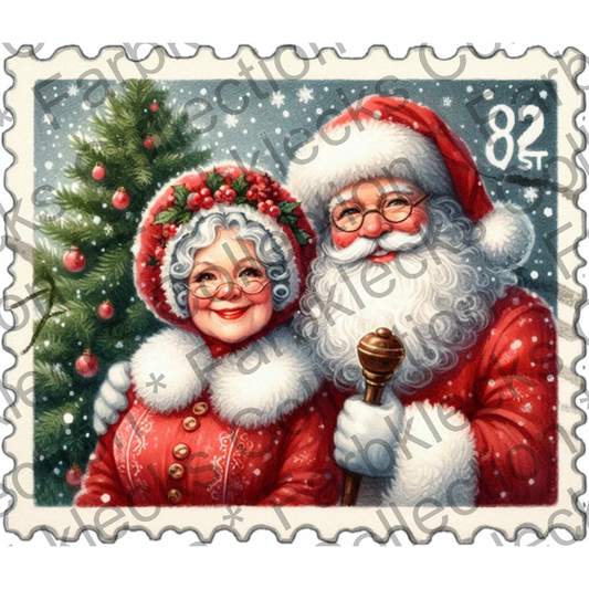 Motivtransfer 8826 Mr. And Mrs. Claus Briefmarke