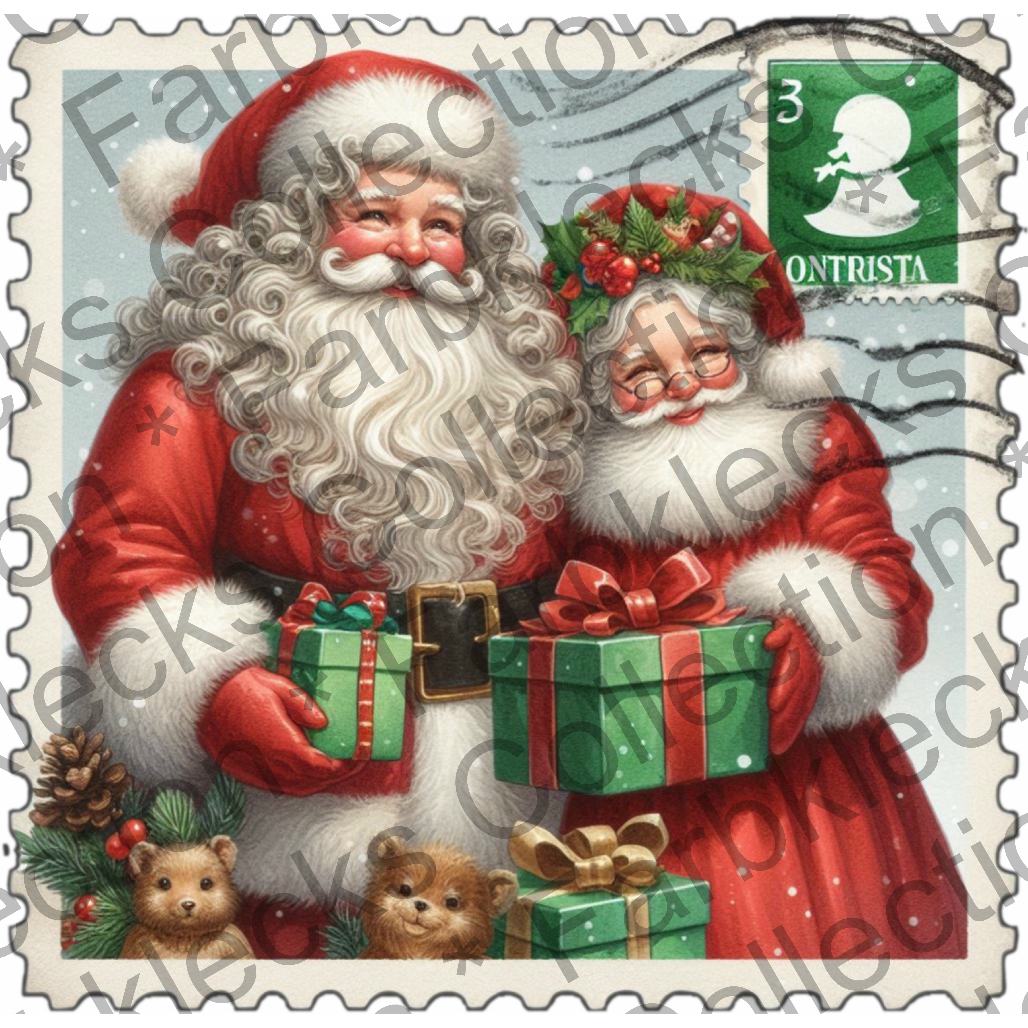 Motivtransfer 8827 Mr. And Mrs. Claus Briefmarke