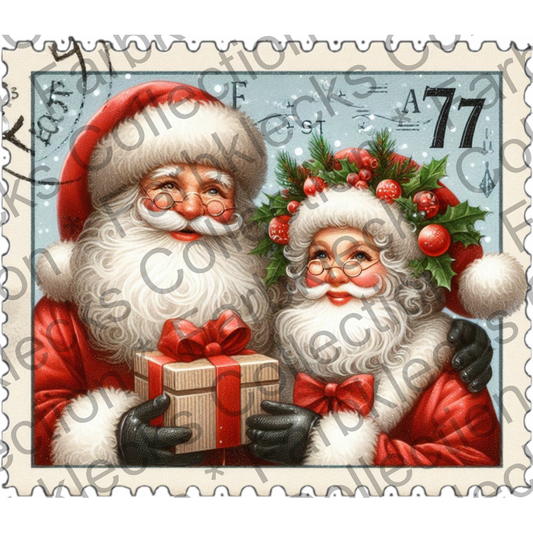 Motivtransfer 8828 Mr. And Mrs. Claus Briefmarke