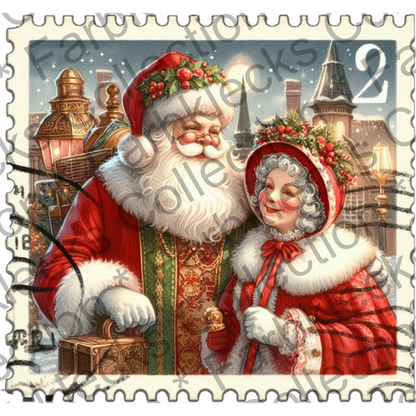 Motivtransfer 8829 Mr. And Mrs. Claus Briefmarke