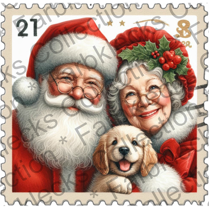 Motivtransfer 8831 Mr. And Mrs. Claus Briefmarke