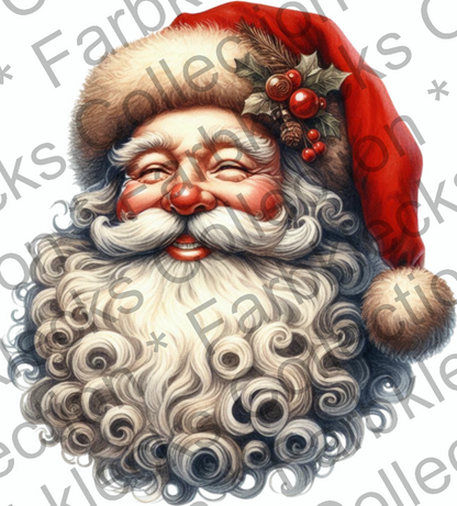 Motivtransfer 9043 Vintage Santa Claus