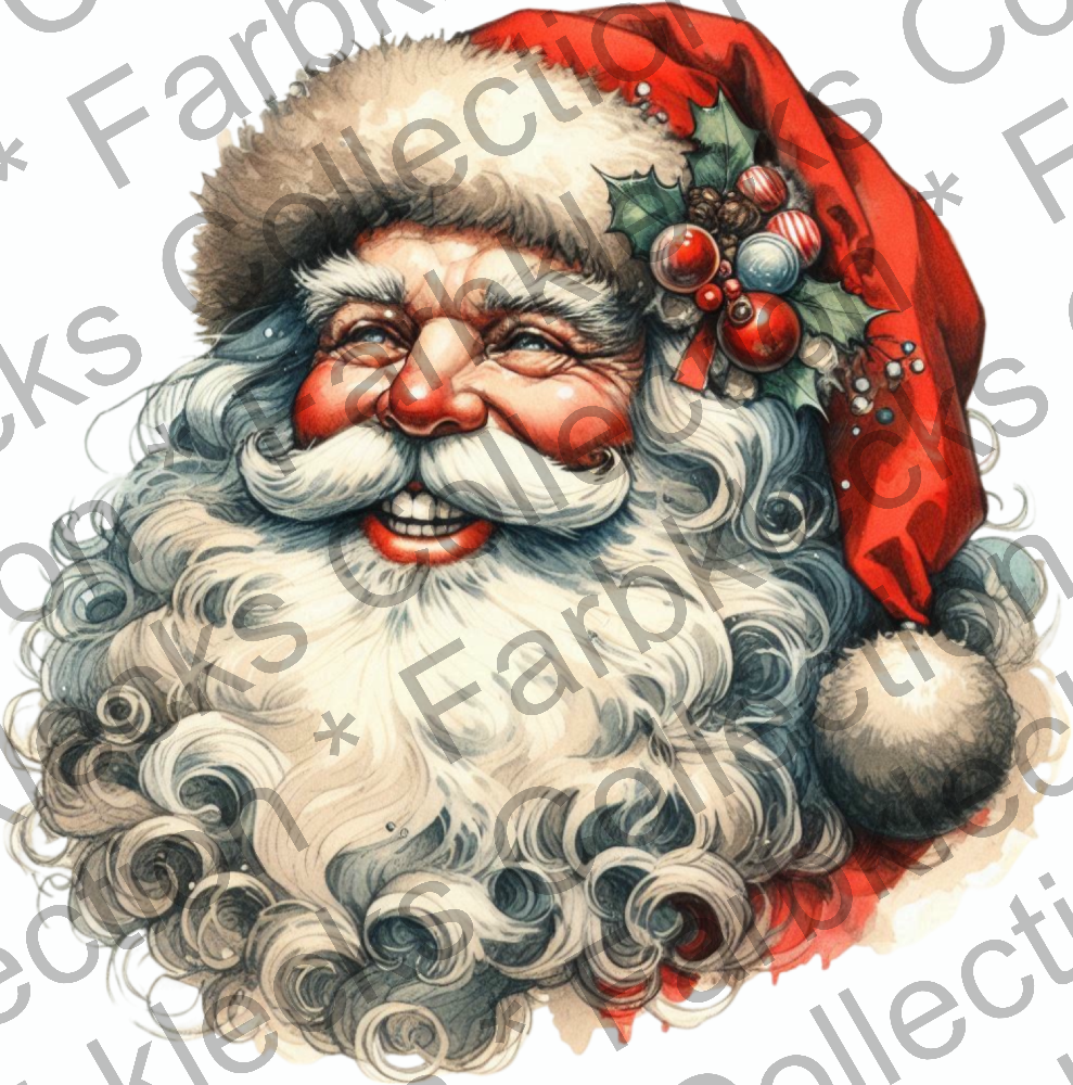 Motivtransfer 9051 Vintage Santa Claus