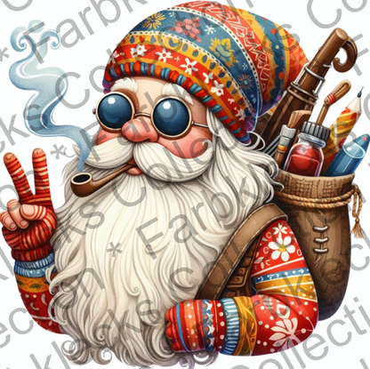 Motivtransfer 9294 Hippie Santa