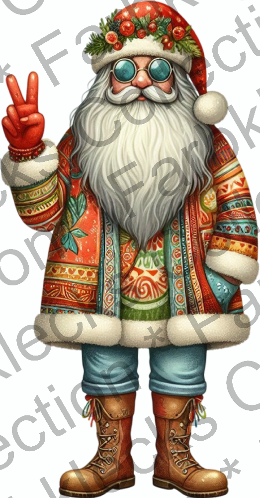 Motivtransfer 9296 Hippie Santa