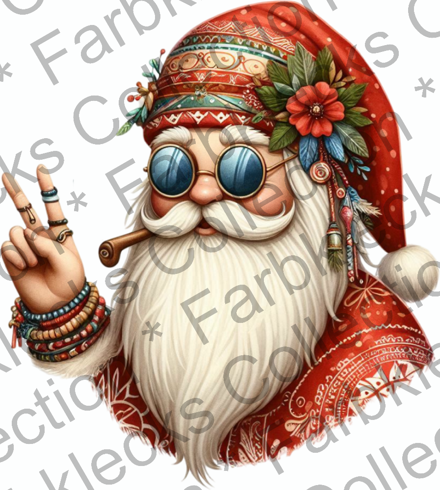 Motivtransfer 9297 Hippie Santa