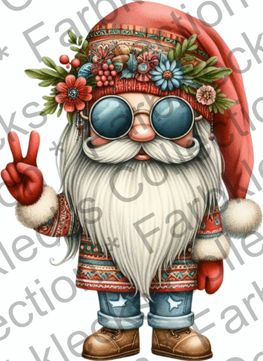 Motivtransfer 9300 Hippie Santa