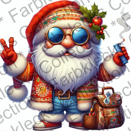 Motivtransfer 9302 Hippie Santa