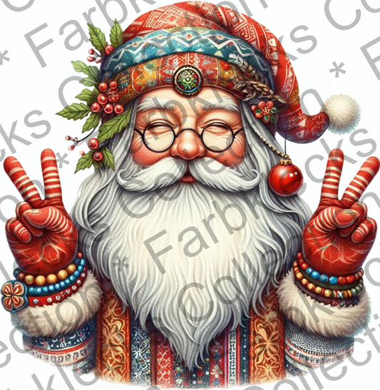 Motivtransfer 9307 Hippie Santa