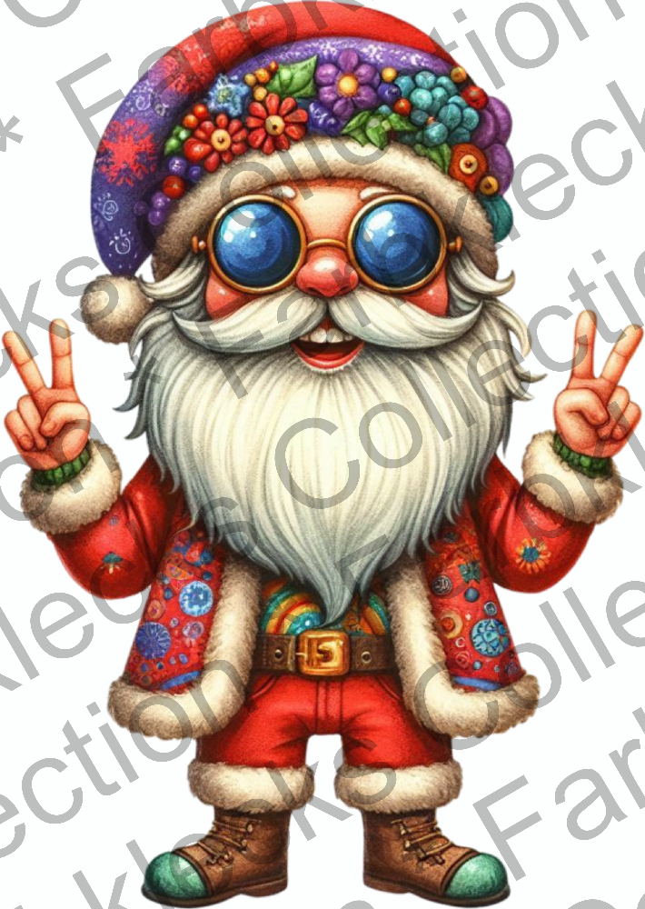 Motivtransfer 9312 Hippie Santa