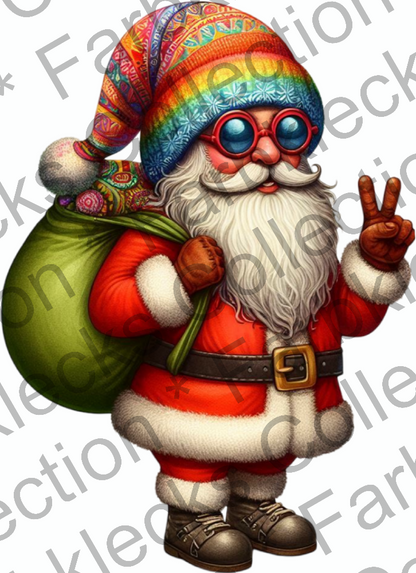 Motivtransfer 9314 Hippie Santa