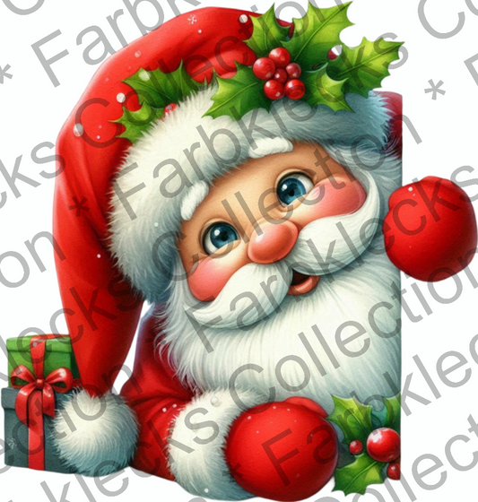 Motivtransfer 9327 Peeking Santa