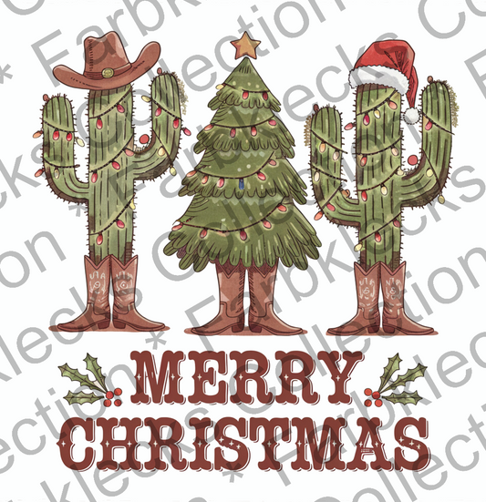 Motivtransfer 9451 Western Merry Christmas