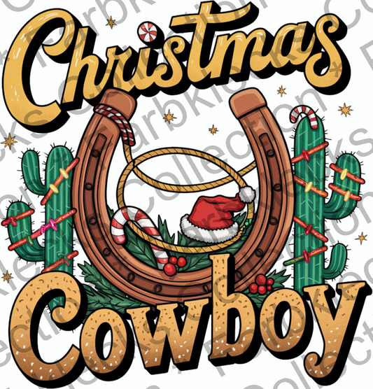 Motivtransfer 9453 Western Christmas Cowboy