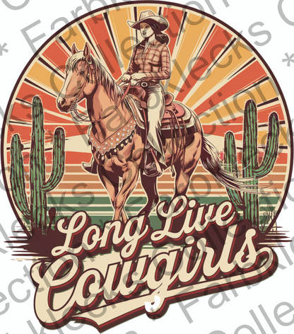 Motivtransfer 9460 Western Long live Cowgirls