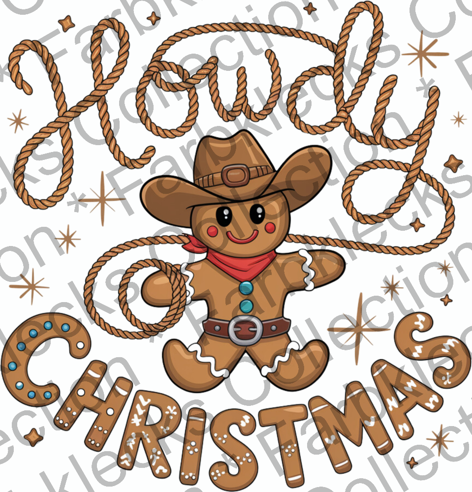 Motivtransfer 9463 Western Howdy Christmas