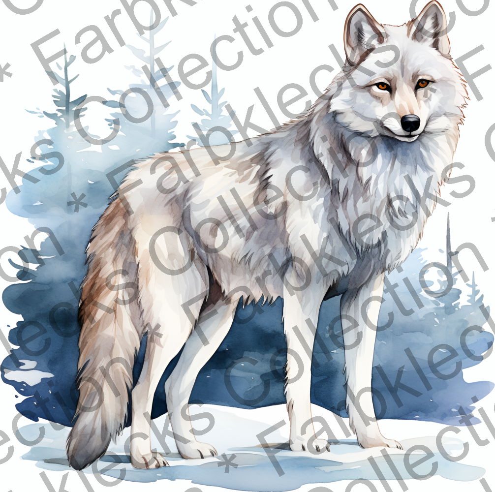 Motivtransfer 9467 Wolf im Schnee