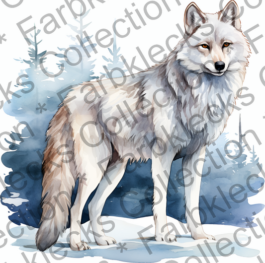 Motivtransfer 9467 Wolf im Schnee