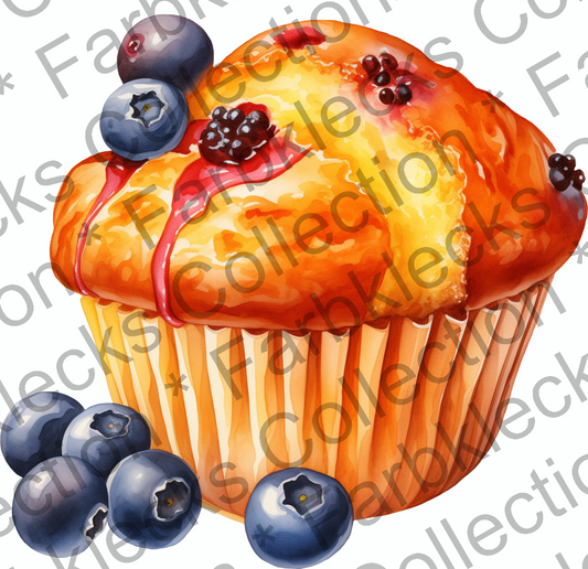 Motivtransfer 9846 Blaubeervanillemuffin